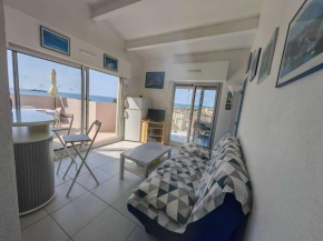 T2 avec piscine, parking et terrasse vue mer au Cap d'Agde - FR-1-607-45